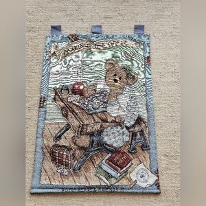 Boyds Bear Makin' The Grade Wall Hanging Tapestry